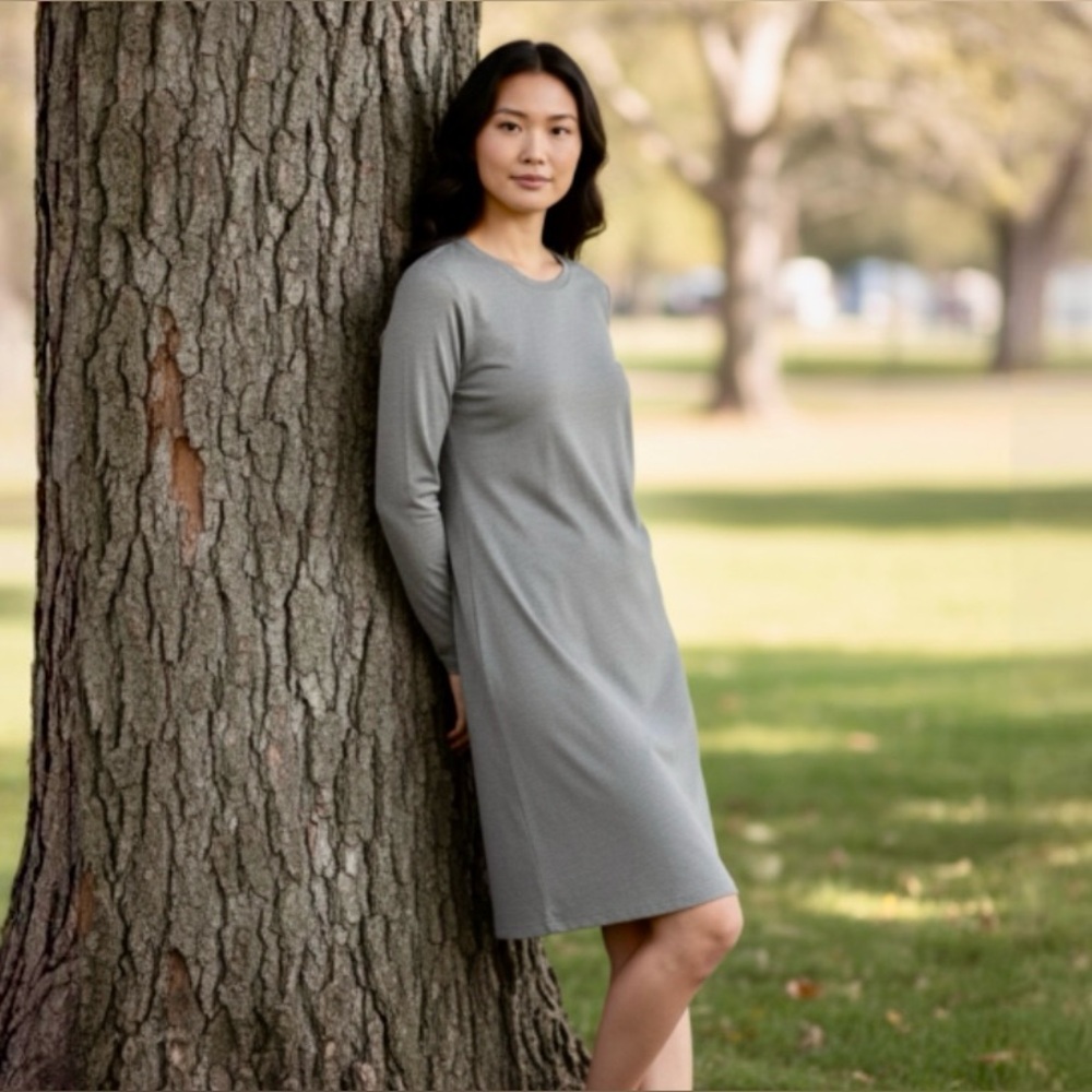 Old Navy Gray Casual Dress - Picture 2 of 6